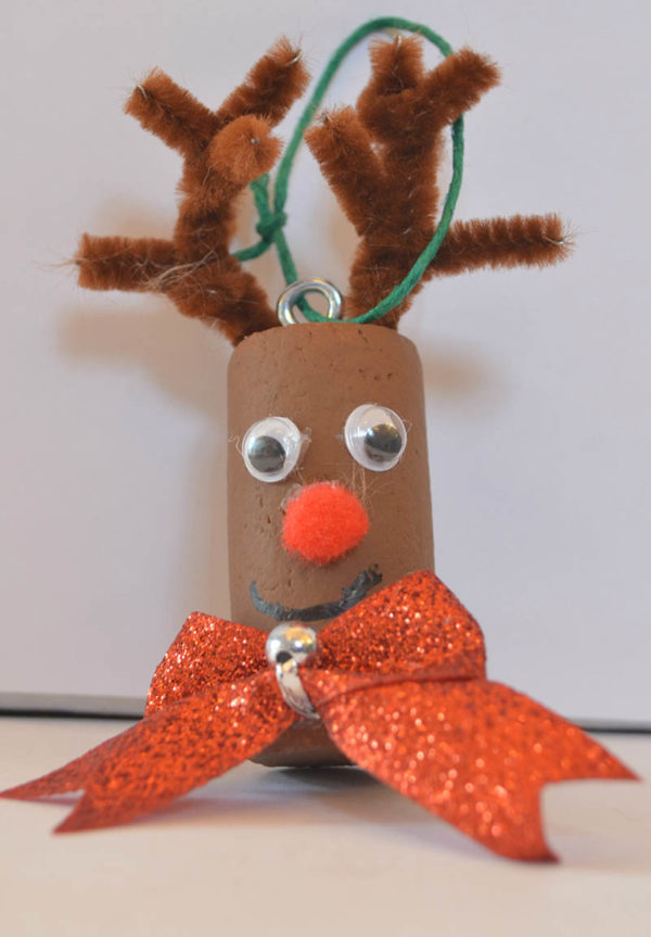 Reindeer Cork Ornament